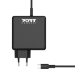 Port Designs 900097B-UK mobile device charger Smartphone, Tablet Black AC Fast charging Indoor