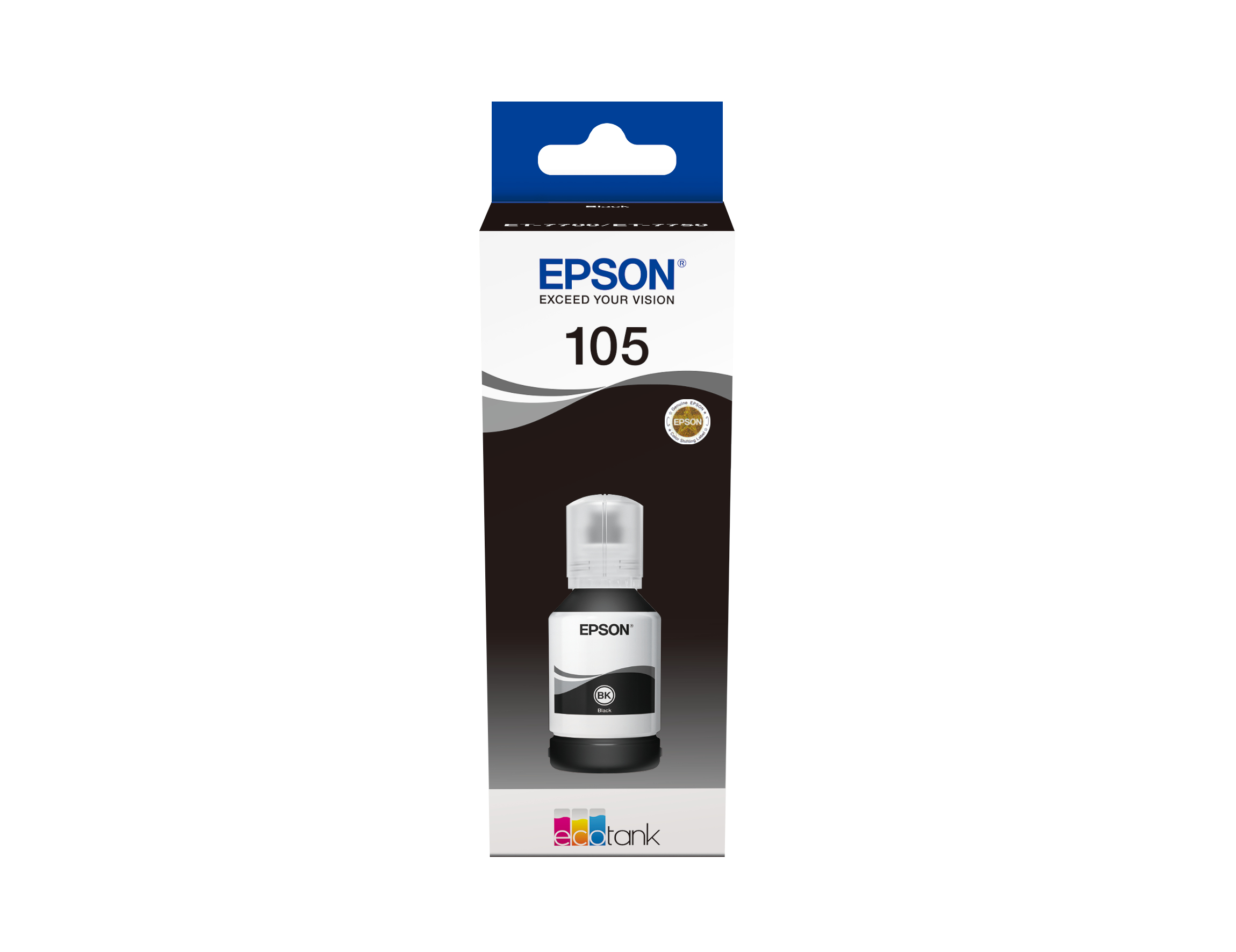 Image of Epson C13T00Q140/105 Ink bottle black, 8K pages 3400 Photos 140ml...