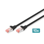 Digitus DK-1644-020-BL-10 netwerkkabel Zwart 2 m Cat6 S/FTP (S-STP)