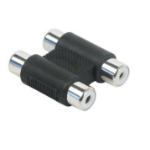 Schwaiger CIK8220 533 tussenstuk voor kabels 2 x RCA Zwart