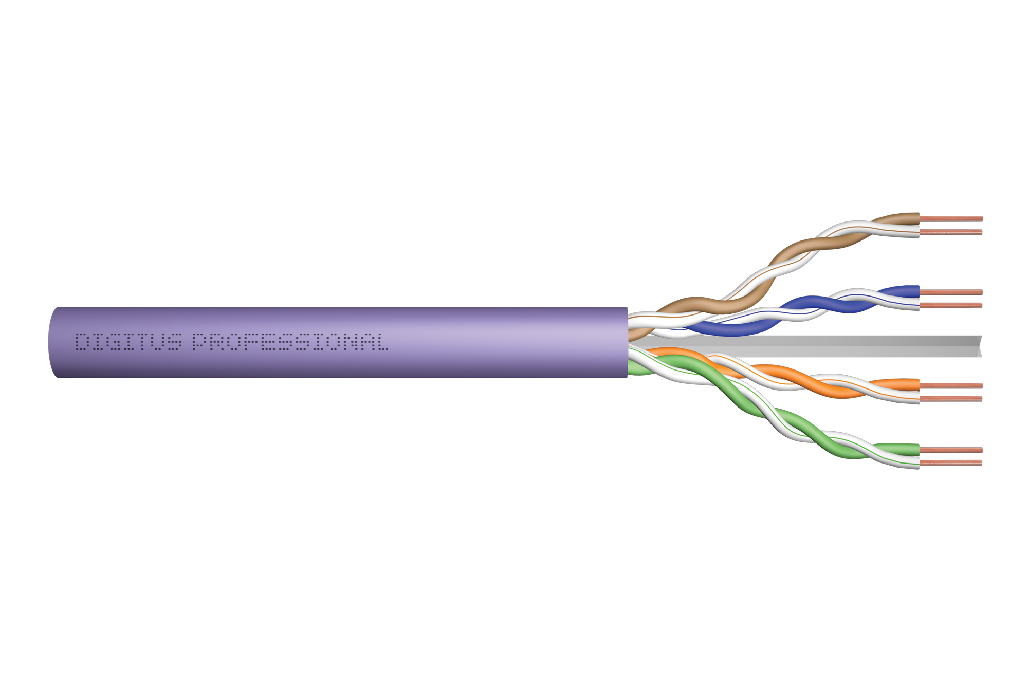Image of Digitus Cat.6 U/UTP installation cable, 305 m, simplex, Dca-s2,d2,a1