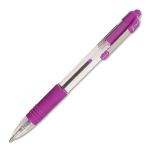 Zebra Z-Grip Retractable Ballpoint Pen 1.0mm Tip Violet (Pack 12)