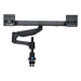R-Go Tools Smartbar R-Go Caparo Monitorarm, mit Gasfeder für zwei Monitore, 3-9 kg Belastbarkeit, 100% zirkulär, schwarz