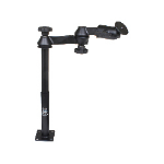 RAM Mounts Tele-Pole with 12" & 9" Poles, Double Swing Arms & Round Plate