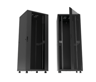 LogiLink D42S61B rack cabinet 42U Freestanding rack Black