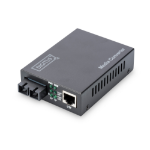 Digitus DN-82020-1 netwerk media converter 100 Mbit/s 1310 nm Multimode Zwart