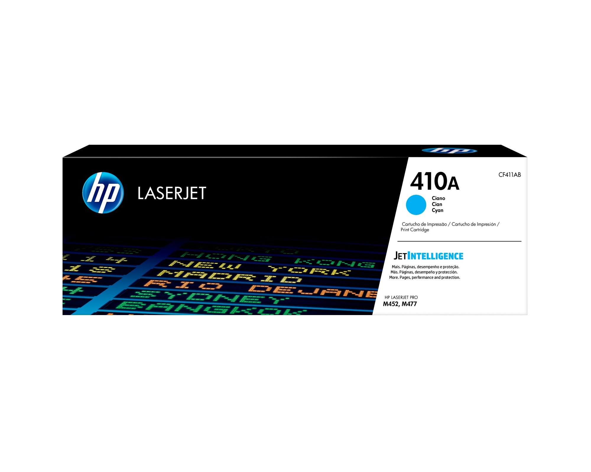 HP CF411A/410A Toner cartridge cyan, 2.3K pages ISO/IEC 19798 for HP Pro M 452 HP CF411A/410A Toner cartridge cyan, 2.3K pages ISO/IEC 19798 for HP Pro M 452