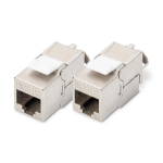 Digitus CAT 6A Keystone Module, shielded, toolfree - 2 pcs.