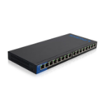 Linksys LGS116-UK network switch Unmanaged Gigabit Ethernet (10/100/1000) Black