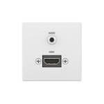 Extron Flex55 SuperPlate 150 socket-outlet HDMI + 3.5mm White