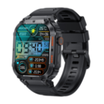 Denver SWC-191B smartwatch & sportwatch 4,98 cm (1.96") IPS 45 mm Digitaal 320 x 386 Pixels Touchscreen Zwart