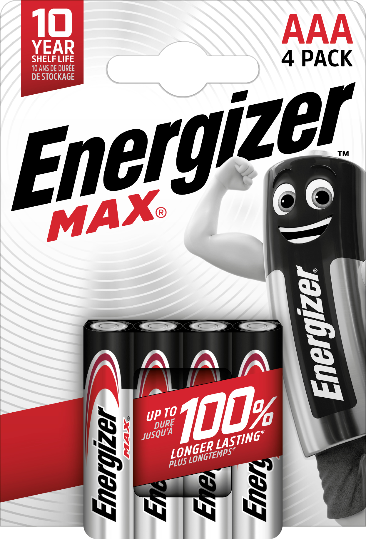 E303325600 ENERGIZER Max AAA Alkaline Batteries (Pack 4) - E300816100