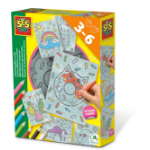 SES Creative Colouring glitter cards