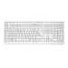 CHERRY KC 1068, Kabelgebundene versiegelte Tastatur, Weiß Grau (QWERTZ - DE)