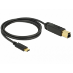 DeLOCK 83675 USB cable USB 3.2 Gen 2 (3.1 Gen 2) 1 m USB C USB B Black