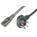FDL 0.5M UK MAINS CABLE - UK PLUG TO C7 (FIG. 8) SOCKET