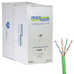 Cablenet Cat6 Green U/UTP LSOH 23AWG Solid CPR Dca Cable 305m Reelex Box