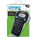 DYMO LabelManager 160 Label Maker | Handheld Label Printer with QWERTY Keyboard | Includes Black & White D1 Label Tape (12mm) | For Home & Office