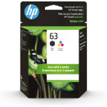 HP 63 2-pack Black/Tri-color Original Ink Cartridges