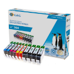 G&G 15050 inktcartridge 10 stuk(s) Compatibel Magenta, Geel, Cyaan, Zwart