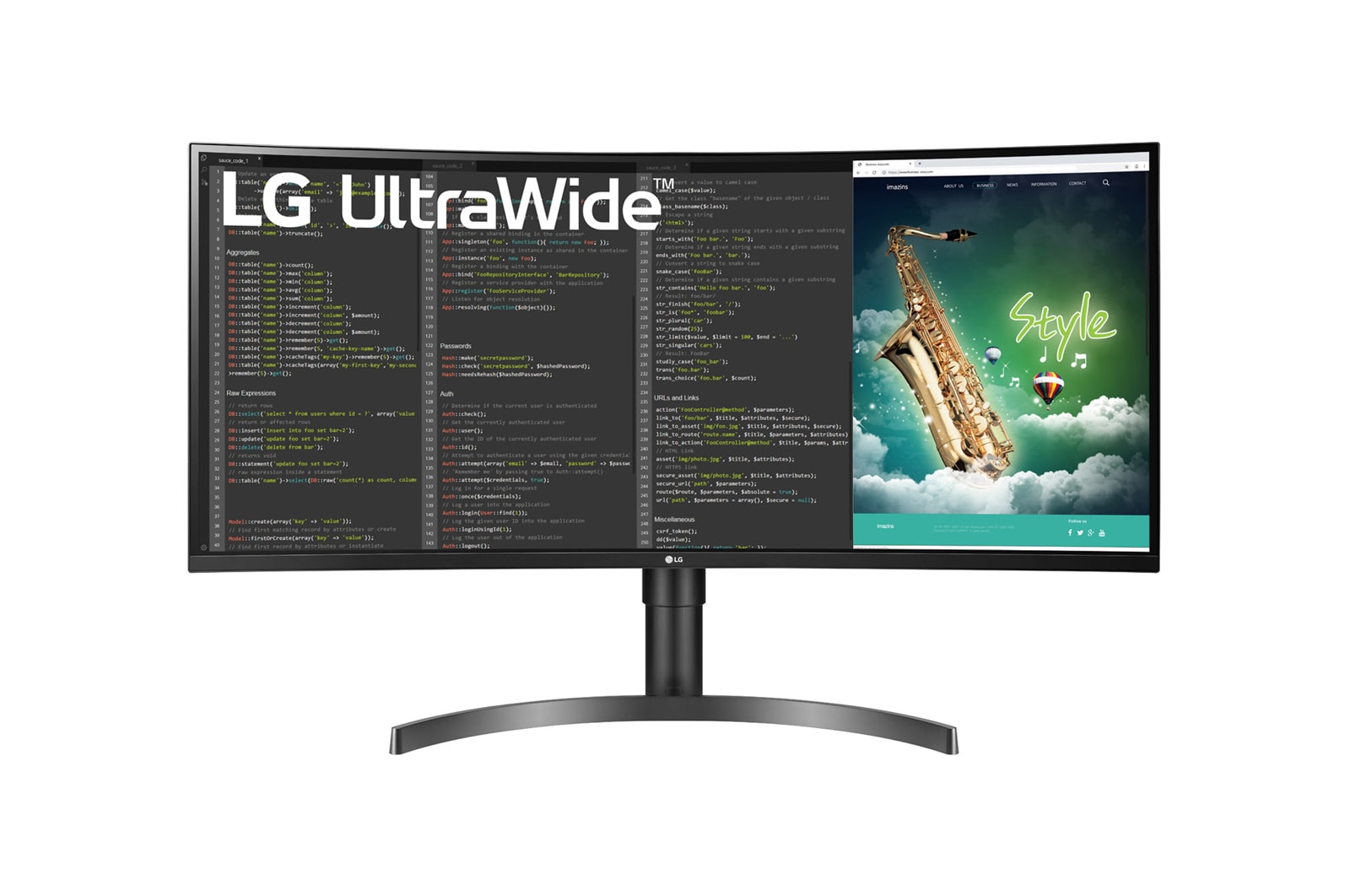 Image of LG 35WN75CP-B LED display 88.9 cm (35") 3440 x 1440 pixels...
