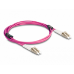 DeLOCK 87914 InfiniBand en Glasvezelkabel 2 m LC Violet
