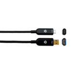 Kramer Electronics CLS-AOCU32/AC-25 USB cable USB 3.2 Gen 2 (3.1 Gen 2) 7.6 m USB A USB C Black