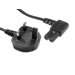 Cables Direct Type G/C7 1.8m Black Power plug type G C7 coupler