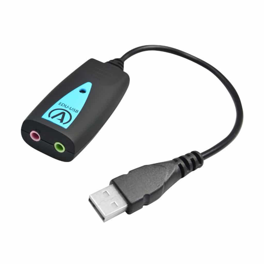 C1-1030300-1 ANDREA COMMUNICATIONS LLC EDU-USB External USB-A Soundcard Adapter