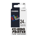Casio XR-24WE1 labelprinter-tape Zwart op wit