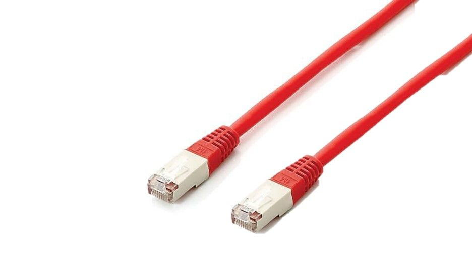 Image of Equip Cat.6A Platinum S/FTP Patch Cable, 1.0m, Red