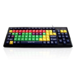 Accuratus Monster 2 keyboard USB QWERTY UK English Multicolour