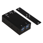 EXSYS EX-1180HMS interface hub USB 3.2 Gen 1 (3.1 Gen 1) Type-B 5000 Mbit/s Black