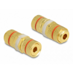 DeLOCK Audio Adapter binding post to binding post for installation, red ring