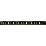 NETGEAR 16-Port High-Power PoE+ Gigabit Ethernet Plus Switch (231W) with 1 SFP port (GS316EPP) Managed Power over Ethernet (PoE) Black