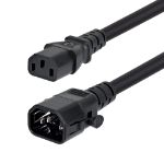 StarTech.com C14LC1314G15ABK10FT power cable Black 118.1" (3 m) C14 coupler C13 coupler
