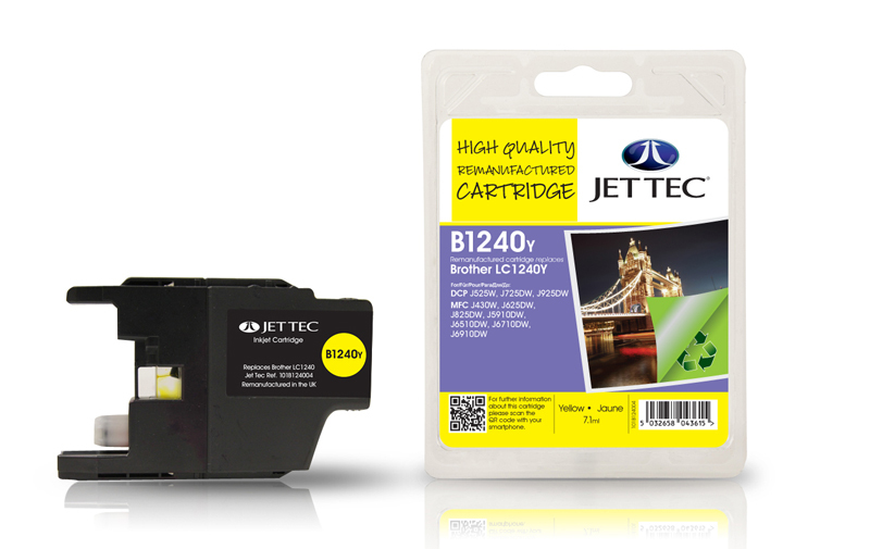 Photos - Inks & Toners Jet Tec 101B124004 ink cartridge Standard Yield Yellow 