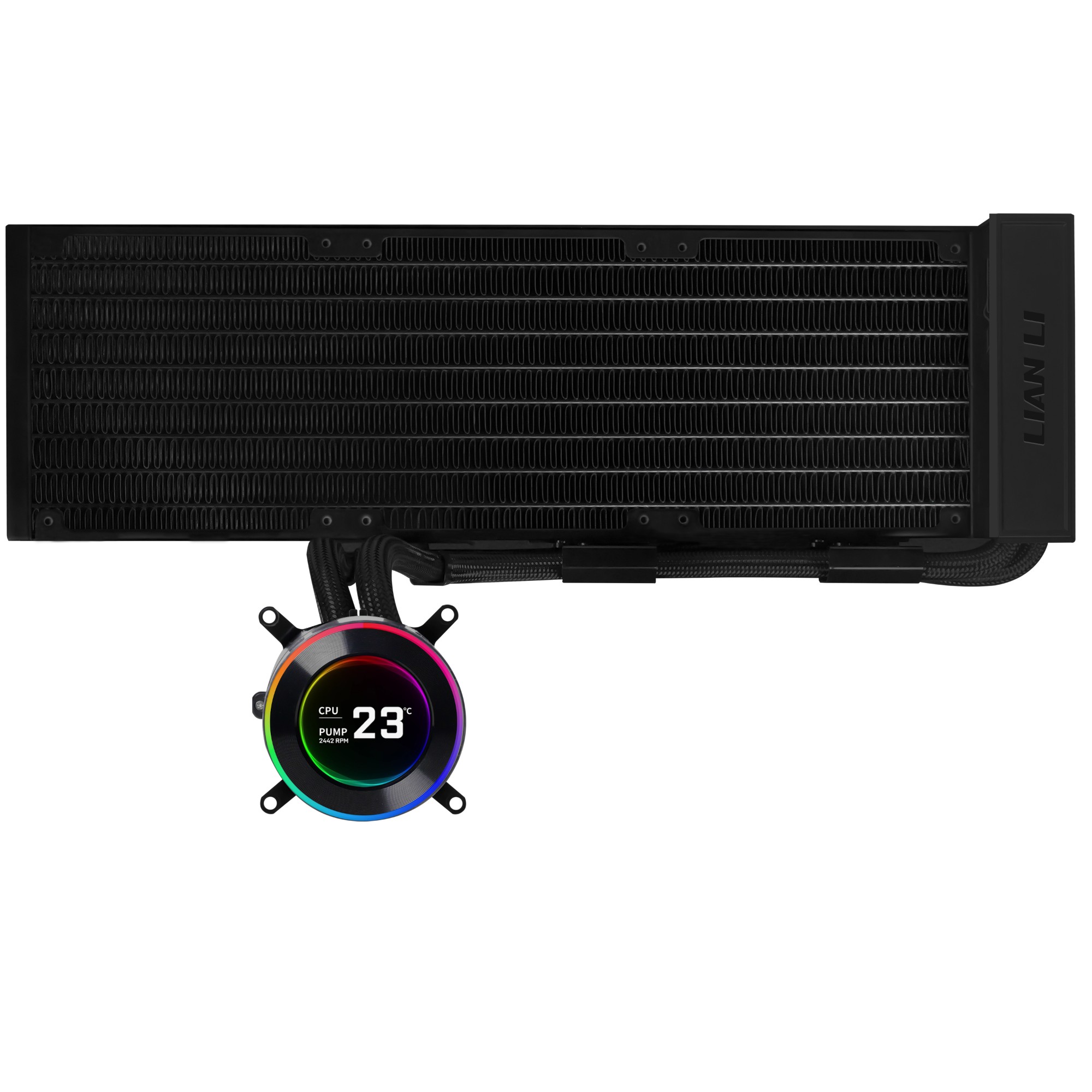 Lian Li GA II Hydroshift II LCD-C 360N Computer case All-in-one liquid cooler Black
