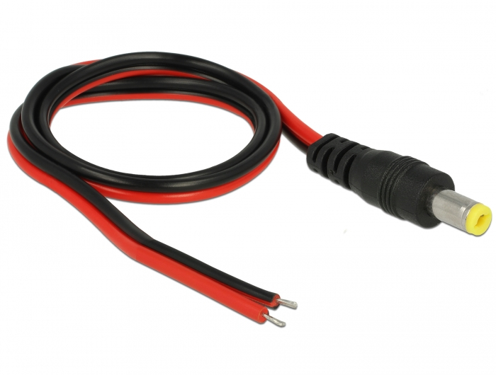 Image of DeLOCK 85741 power cable Black, Red 0.5 m