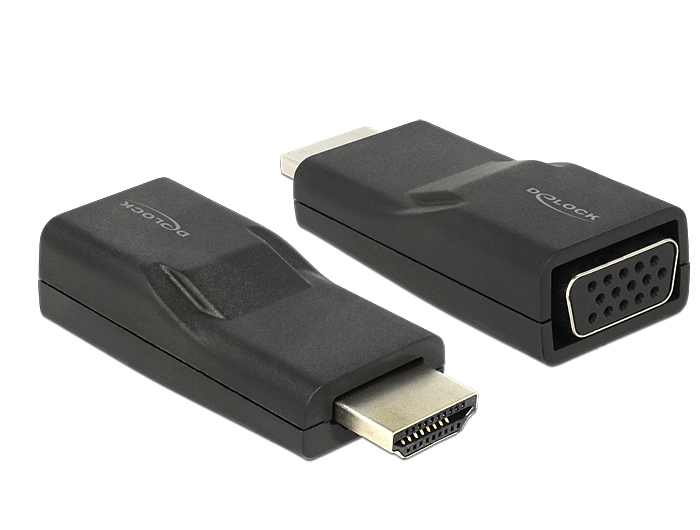 DeLOCK HDMI/VGA Black