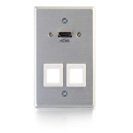 C2G 60160 wall plate/switch cover Aluminum