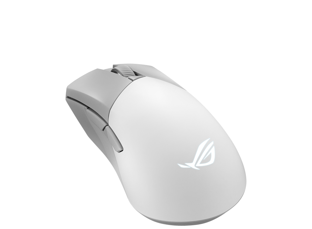 Image of ASUS ROG Gladius III Wireless Aimpoint White mouse Right-hand RF...