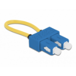DeLOCK Optical Fiber loopback Adapter SC / UPC singlemode blue