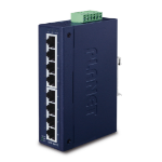 PLANET ISW-801T network switch Unmanaged L2 Fast Ethernet (10/100) Blue