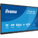 iiyama TE7512MIS-B4AG Signage Display Interactive flat panel 190.5 cm (75") LCD Wi-Fi 400 cd/m² 4K Ultra HD Black Touchscreen Built-in processor Android 24/7