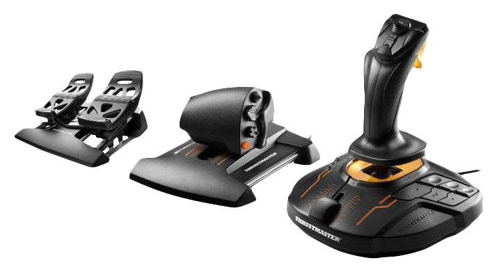 Image of Thrustmaster T-16000M FCS Flight Pack Black USB Joystick Analogue...