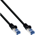InLine Patch cable, Cat.6A, S/FTP, PUR industrial, black, 15m