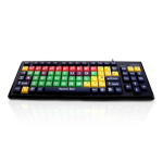 Accuratus Monster 2 keyboard USB QWERTY UK International Multicolour