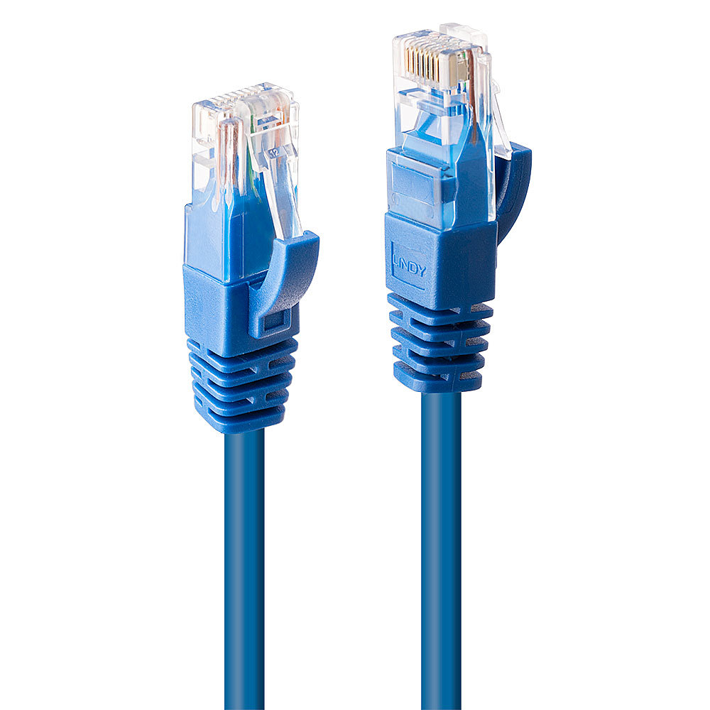 Image of Lindy 0.3m Cat.6 U/UTP Cable, Blue