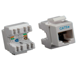 ROLINE Cat.5e Keystone Jack, RJ-45, unshielded light grey